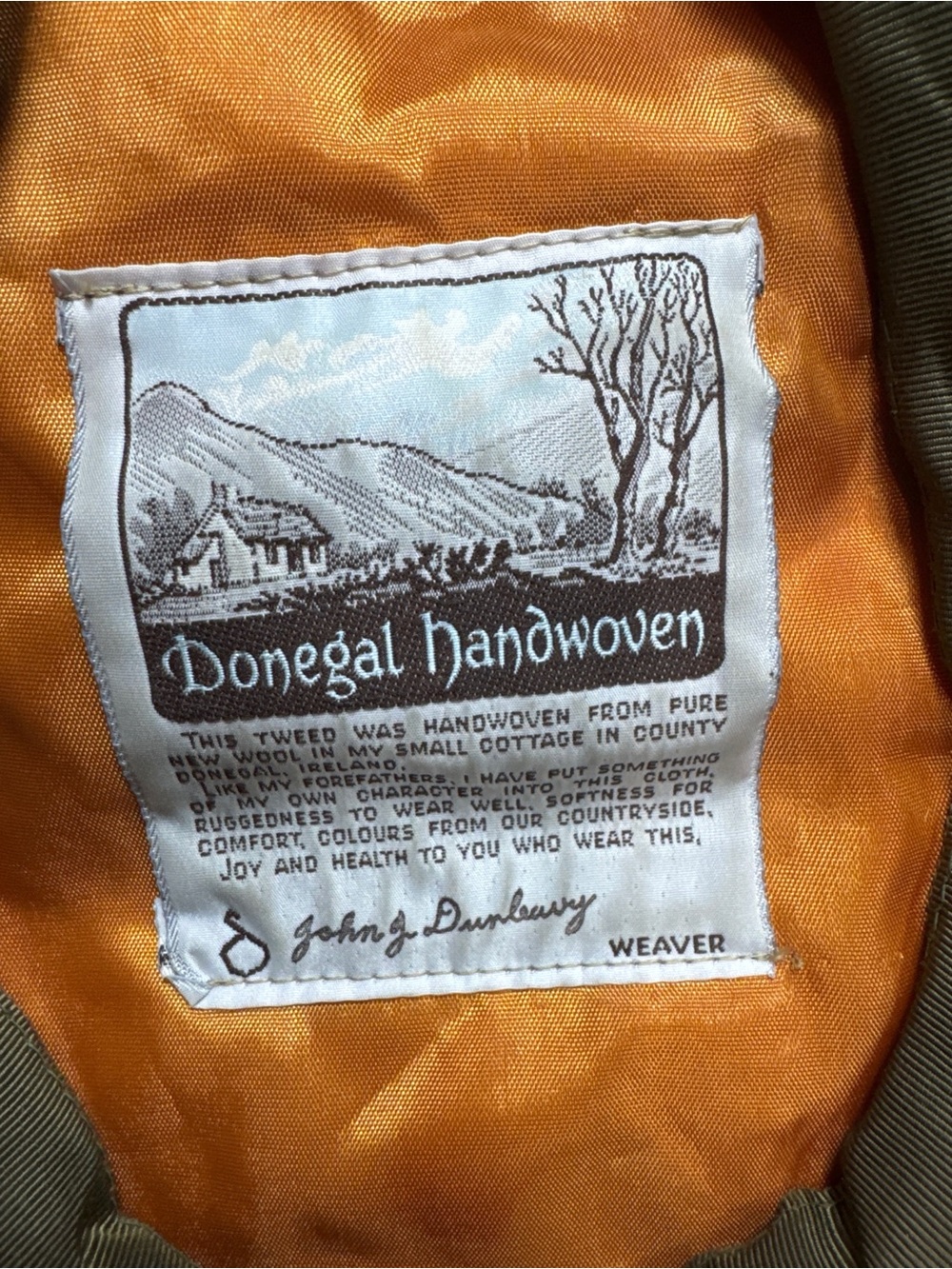 Vintage Donegal Handwoven Pure Wool Newsboy Cap | John J Dunleavy Ireland |
